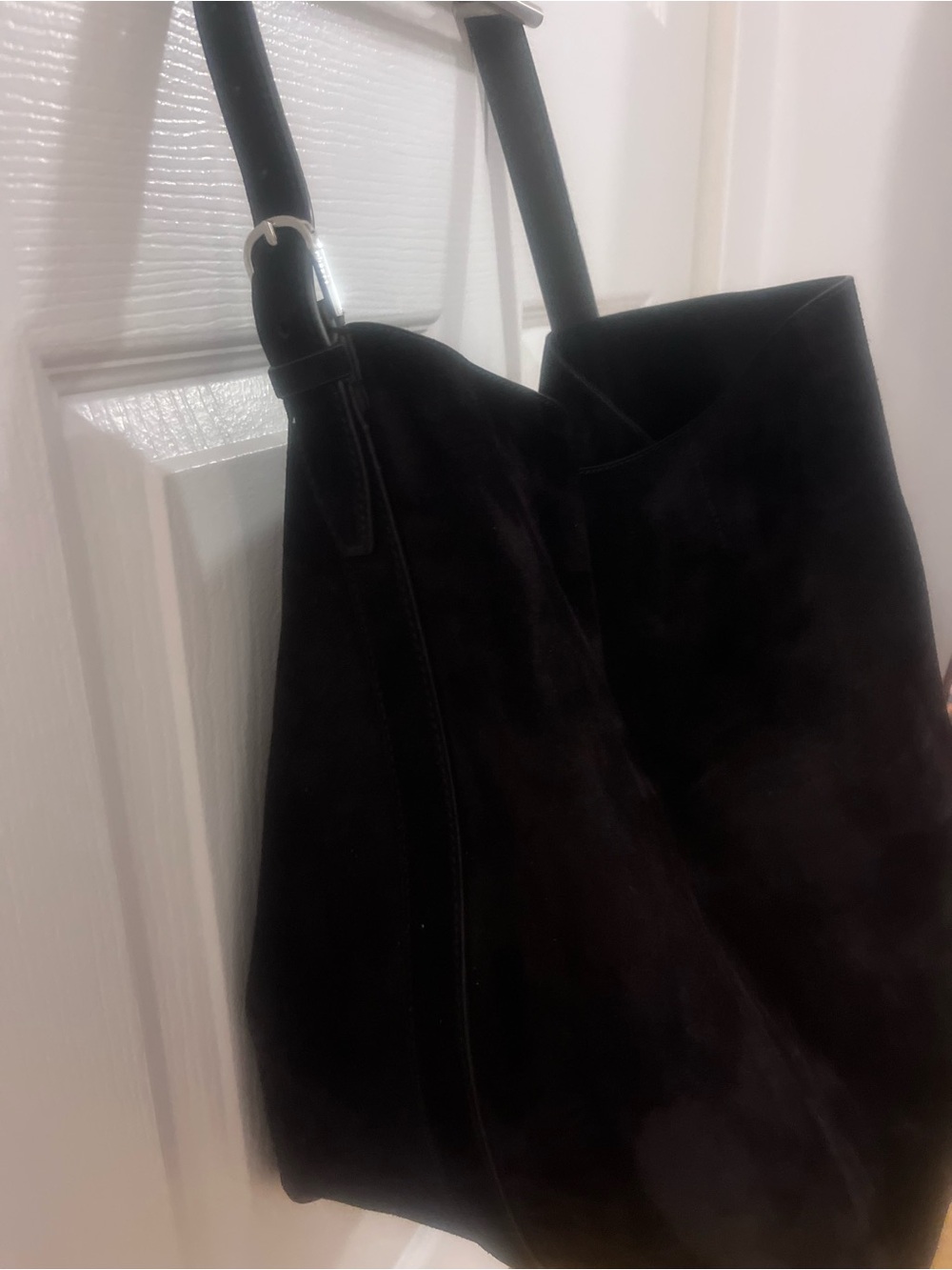 Toteme Espresso Suede Belted Tote Bag - Elegant Everyday Carry- Gently Used! - Picture 8 of 8